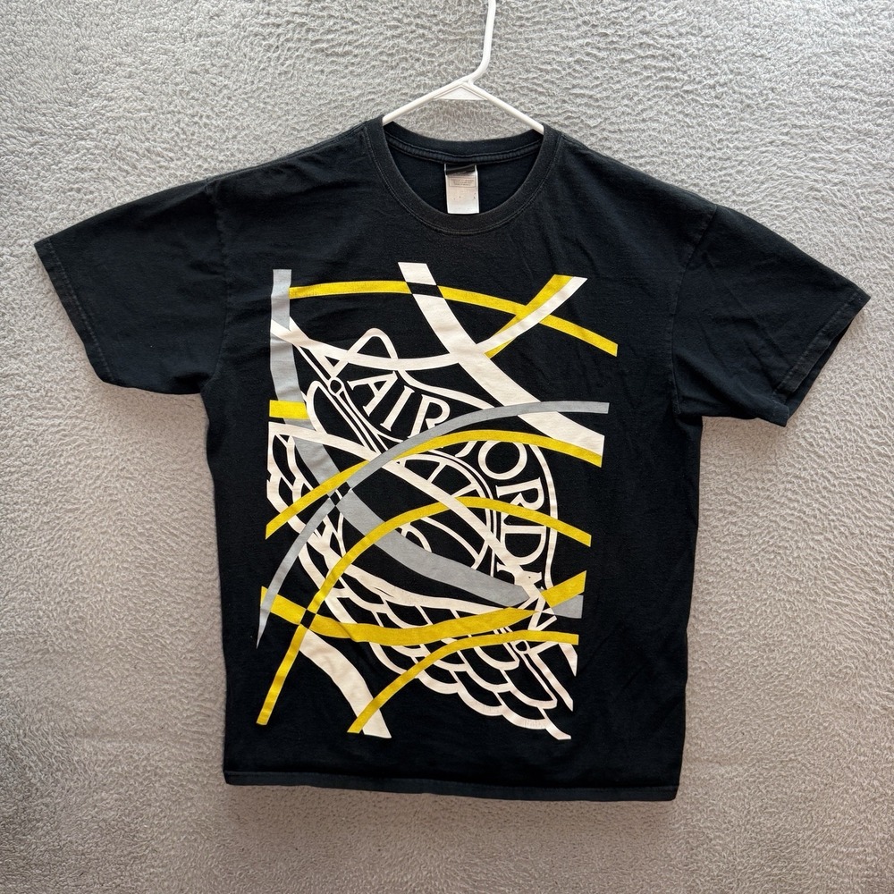 Vintage Air Jordan Shirt Adult‎ XL Black Streetwear Grunge Skater Y2K Faded Mens